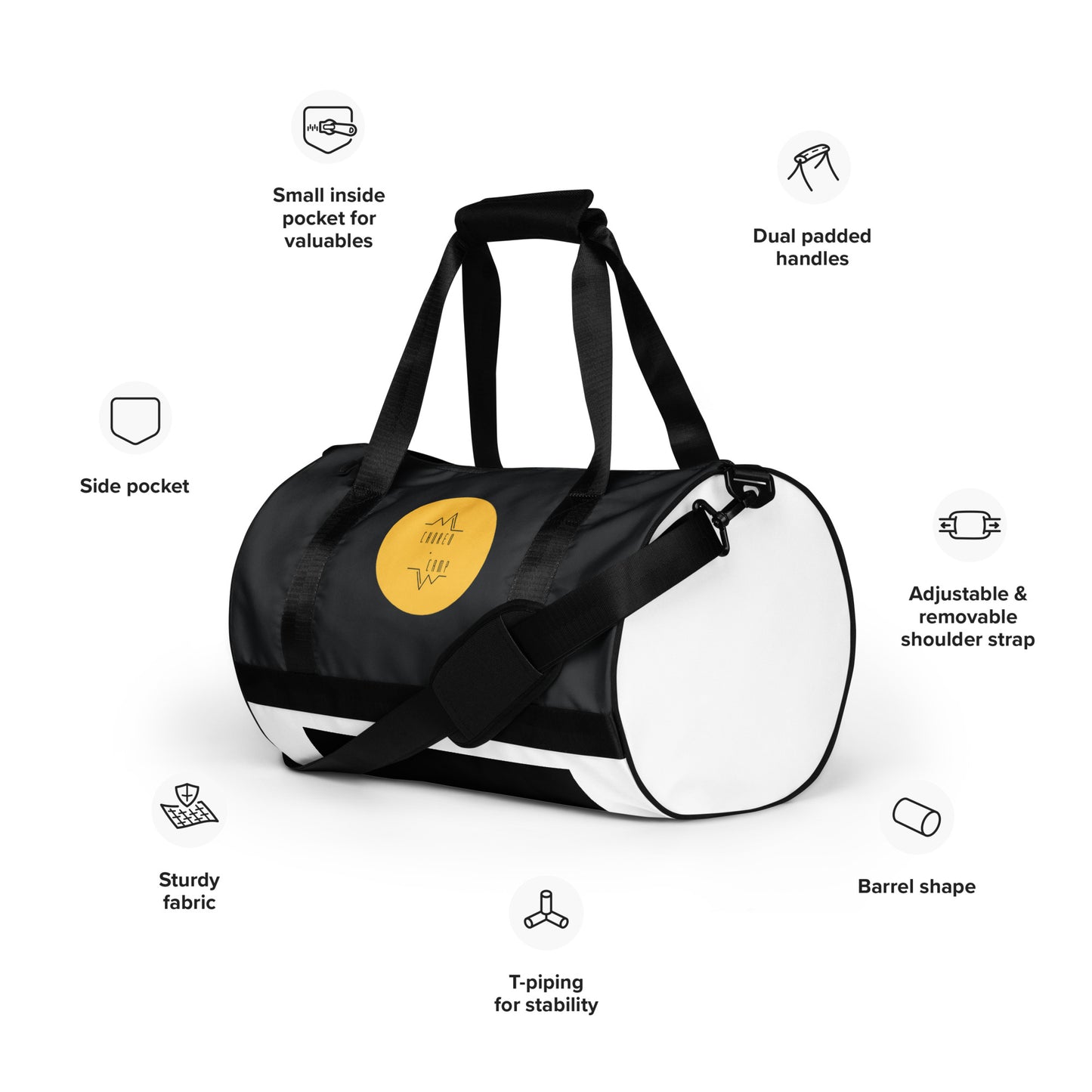 All-over print gym bag